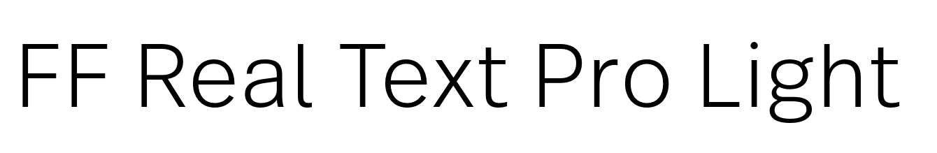 FF Real Text Pro Light